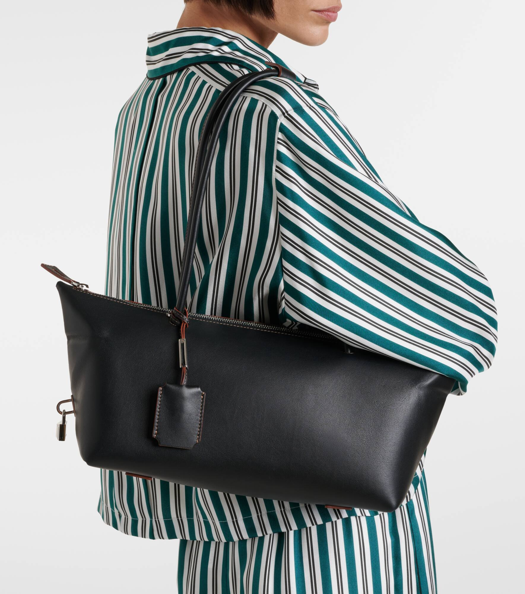 Holdall Small leather tote bag - 3