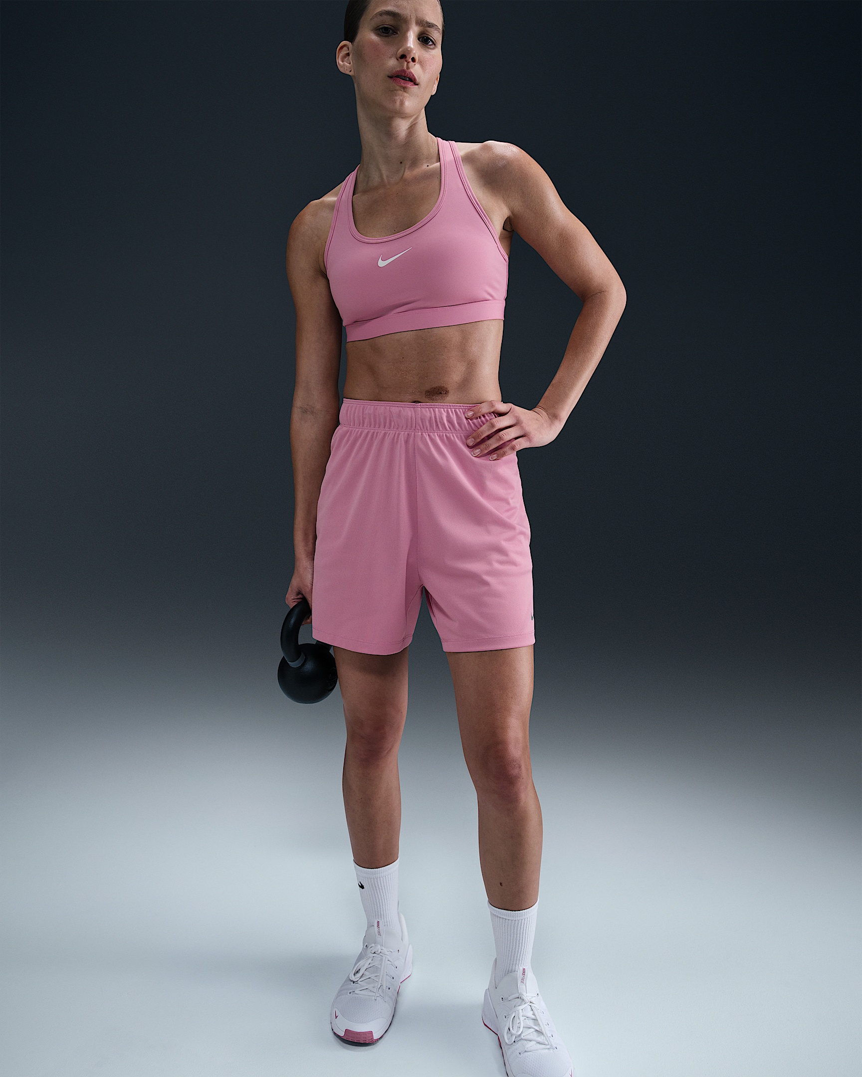 Nike Attack Women's Dri-FIT Fitness Mid-Rise 5" Unlined Shorts - 5