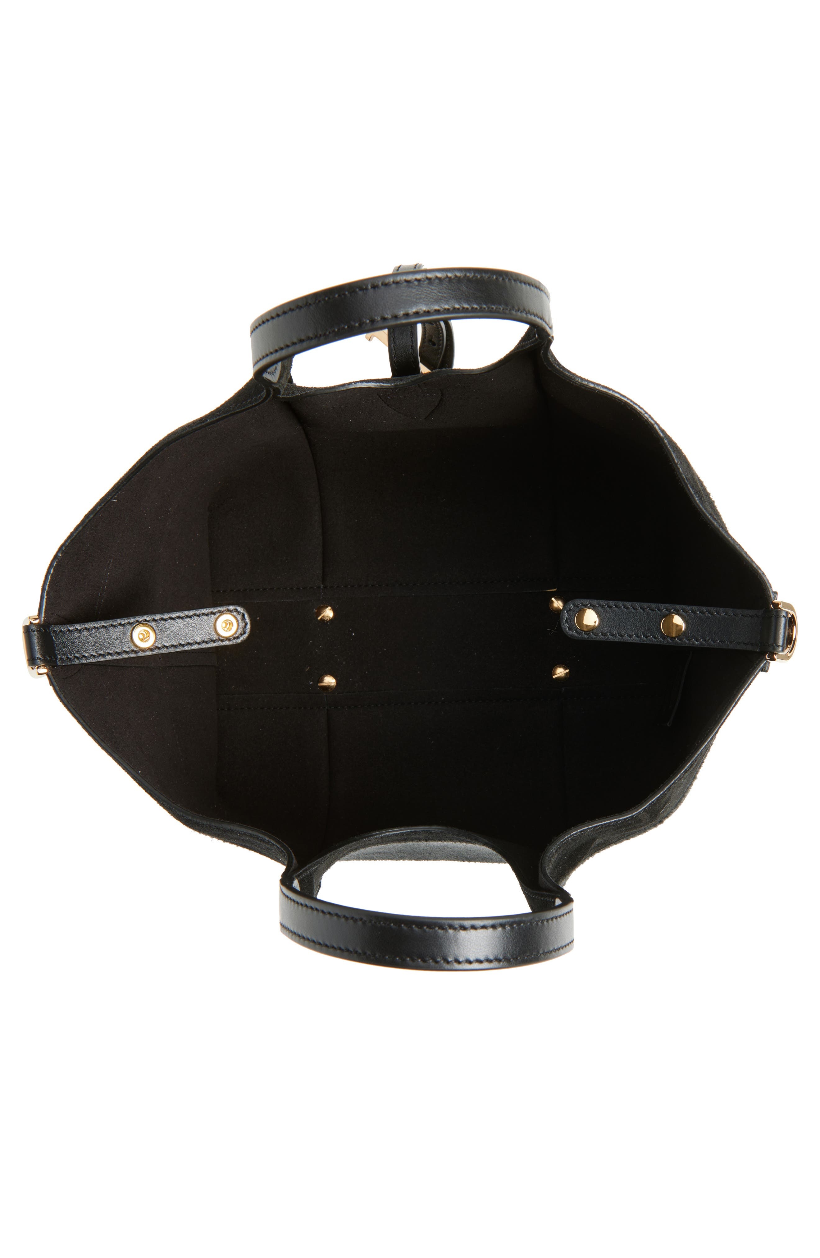 Tod's Mini T Timeless Mixed Media Tote in Nero at Nordstrom - 5