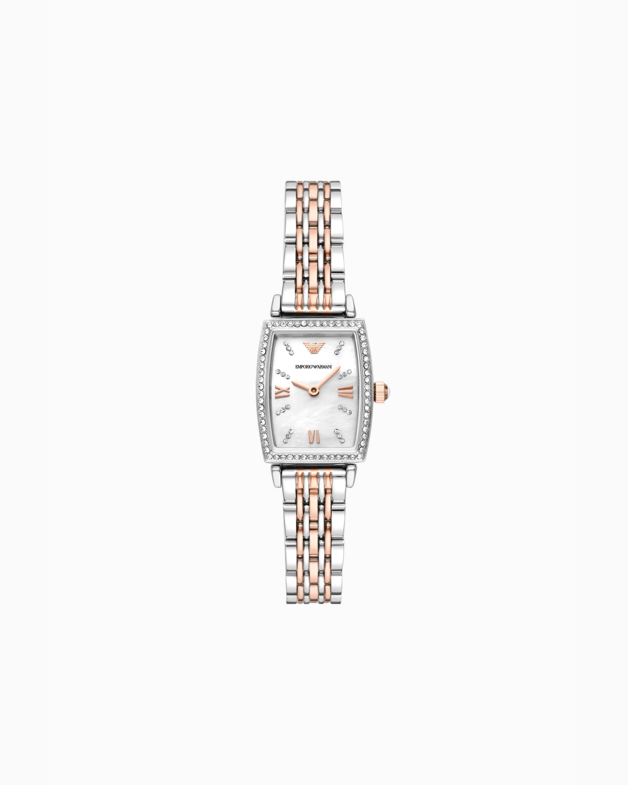 TWO-HAND TWO-TONE STAINLESS STEEL WATCH - 1