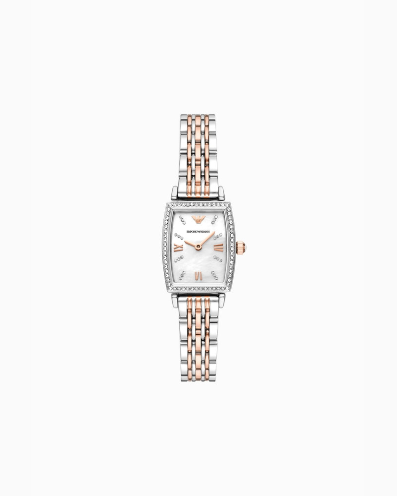 TWO-HAND TWO-TONE STAINLESS STEEL WATCH 1