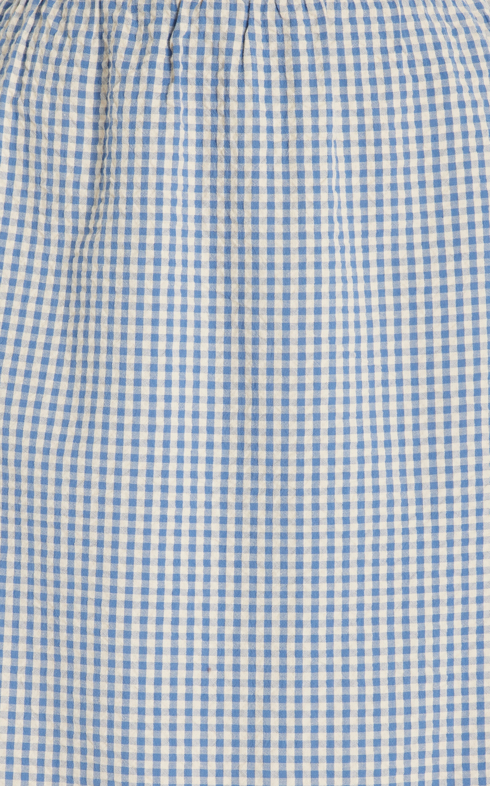 Mira Gingham Cottom Maxi Skirt blue - 5