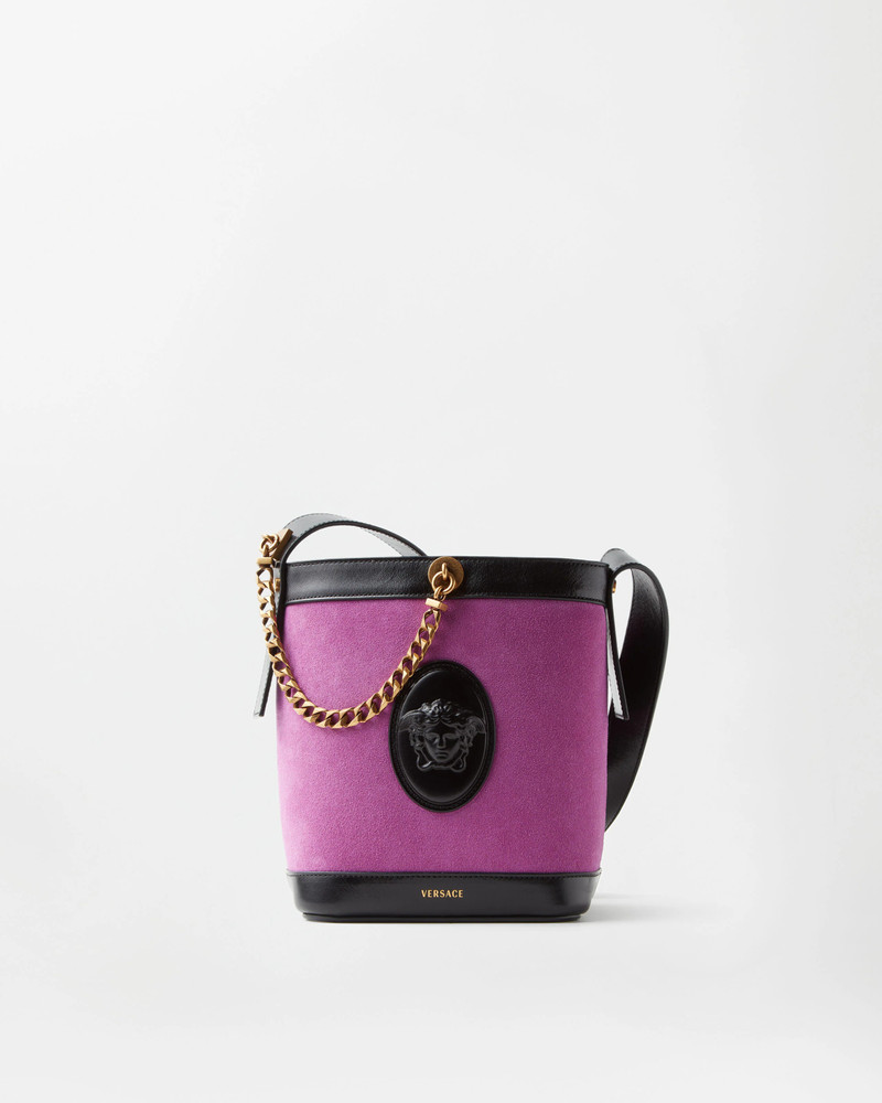 Pivot Mini Suede Bucket Bag 1