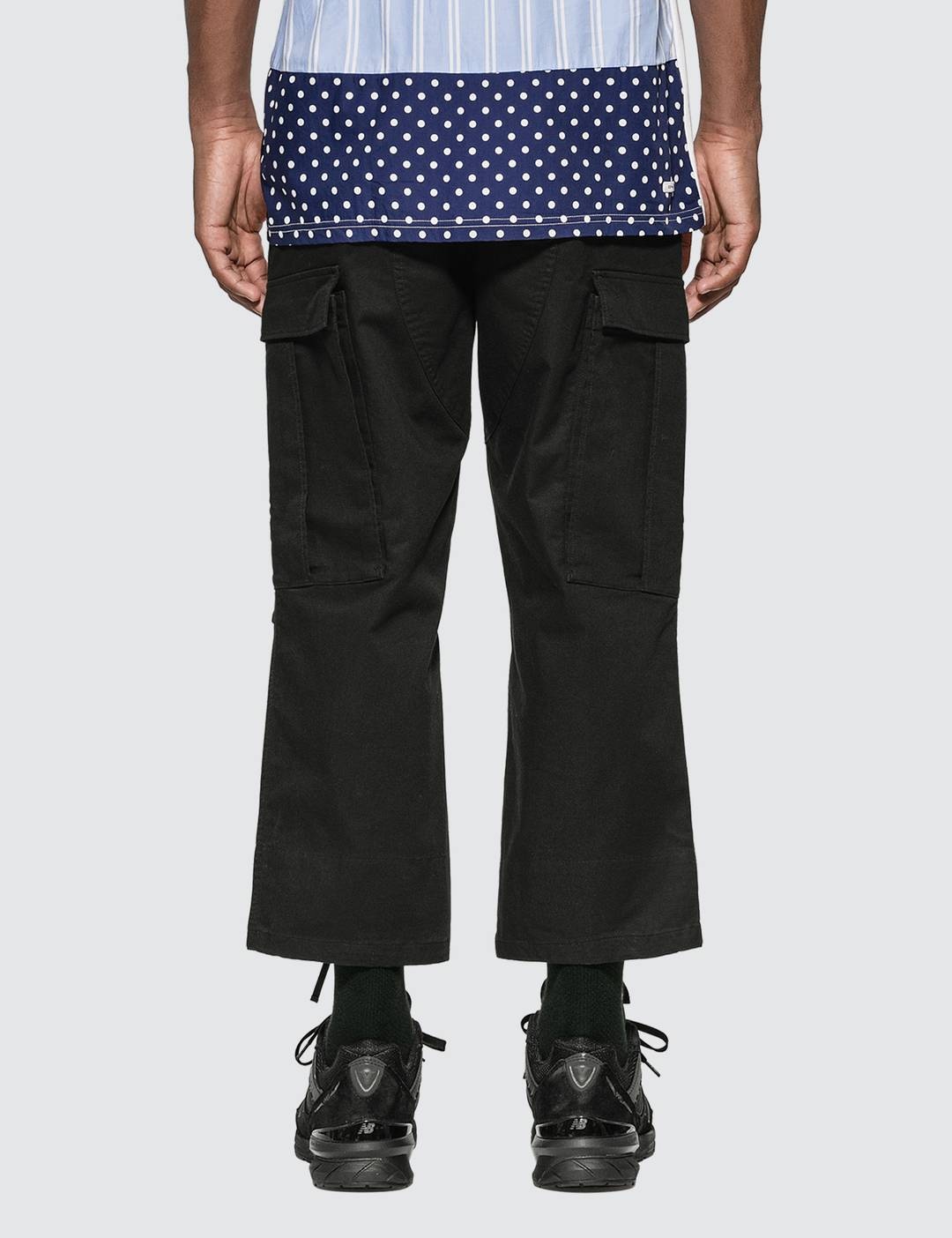 Cropped Wide Cargo Pants - 3