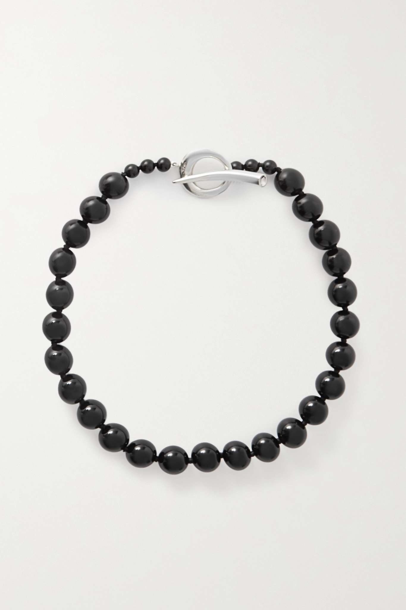 Everyday Boule sterling silver and onyx necklace - 1