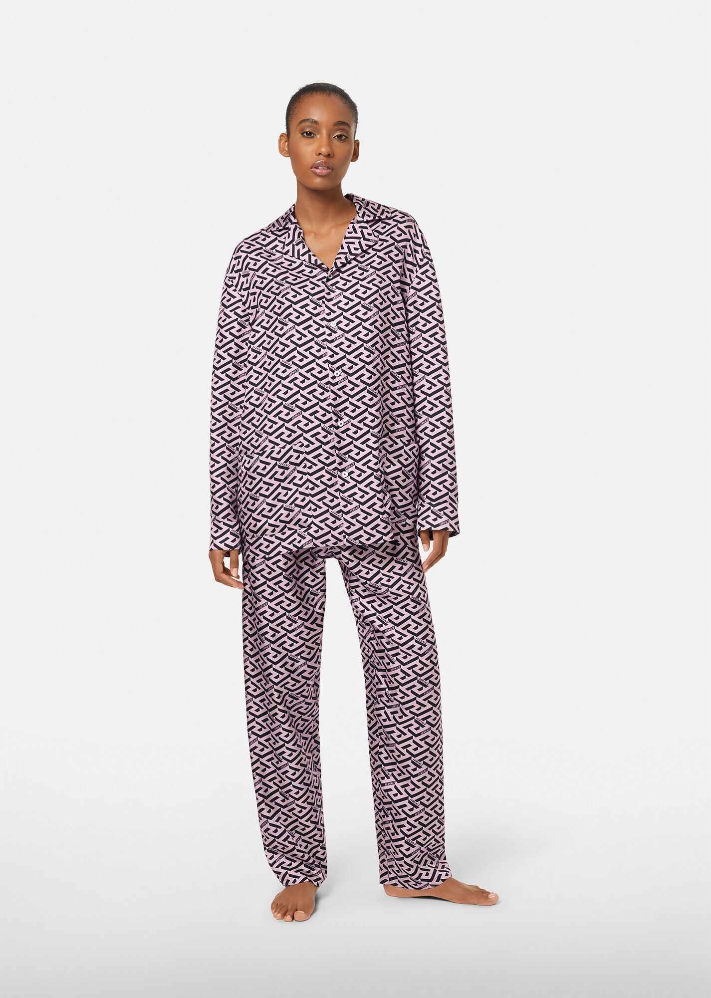 La Greca Silk Pyjama Bottoms - 4