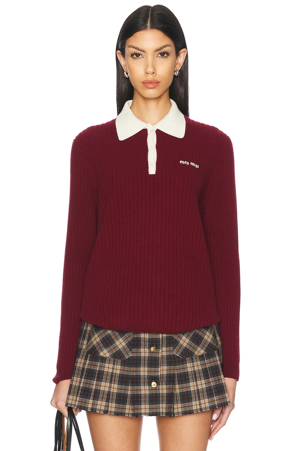 Long Sleeve Polo Sweater - 1