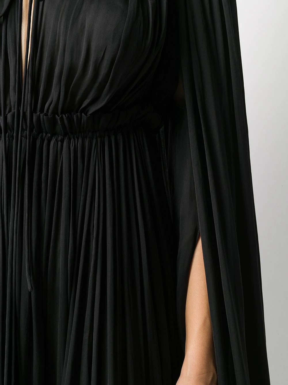 long long-sleeved ruffle gown - 5