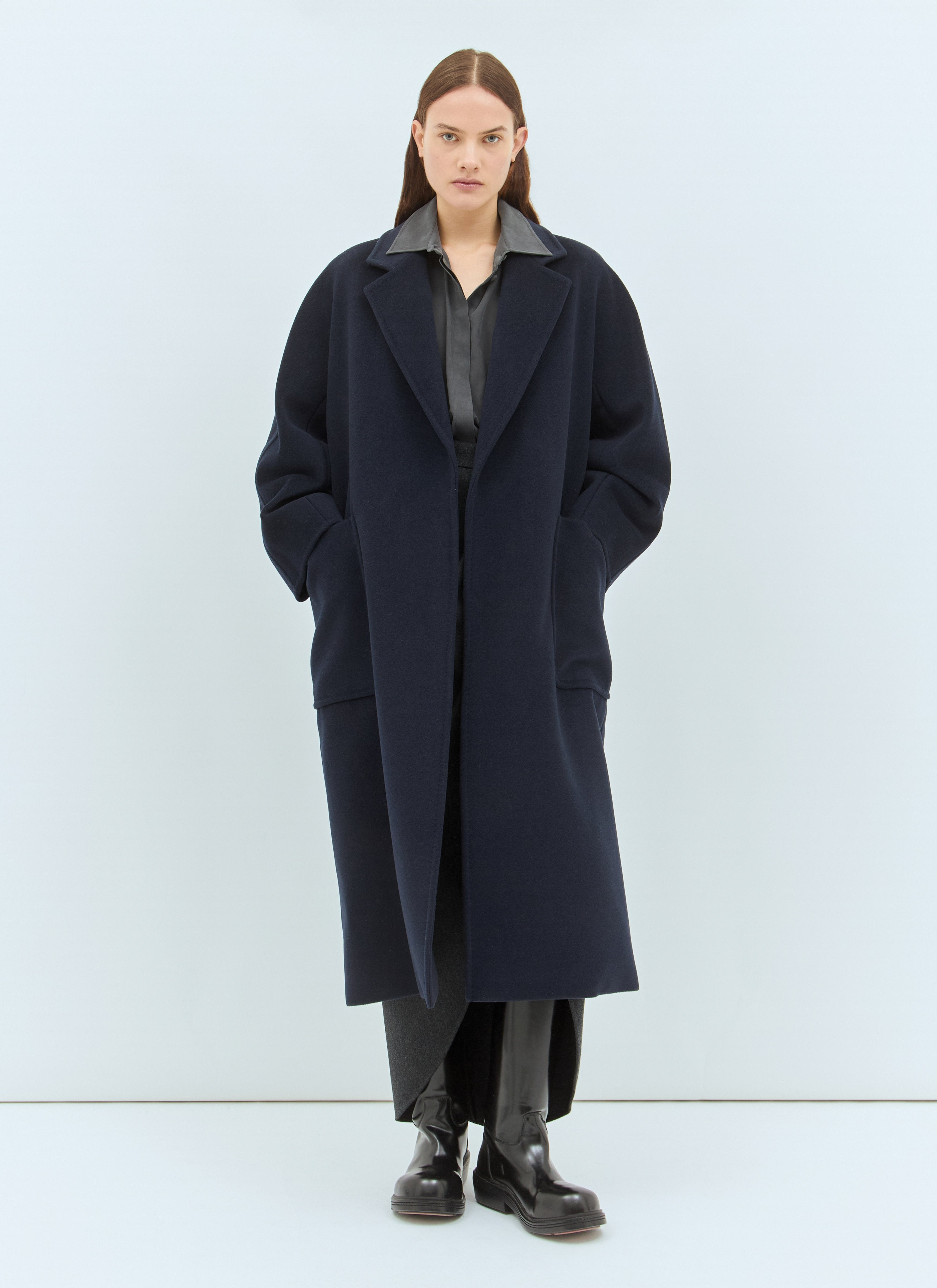 Max Mara Women Wool And Cashmere Robe Coat - 2