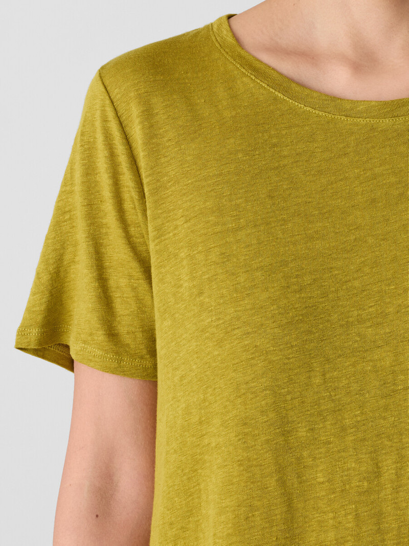 Organic Linen Jersey Crew Neck Tee 5
