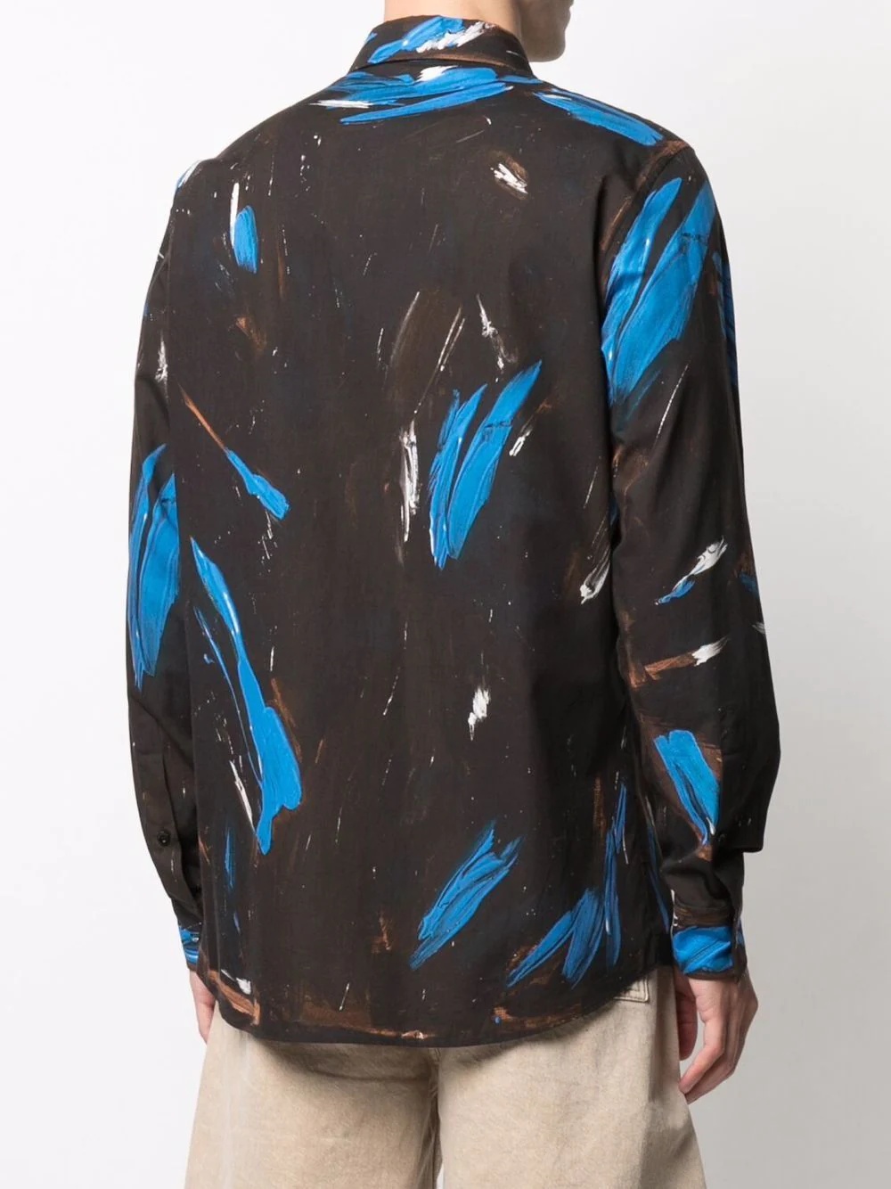 paint stroke long-sleeved shirt - 4