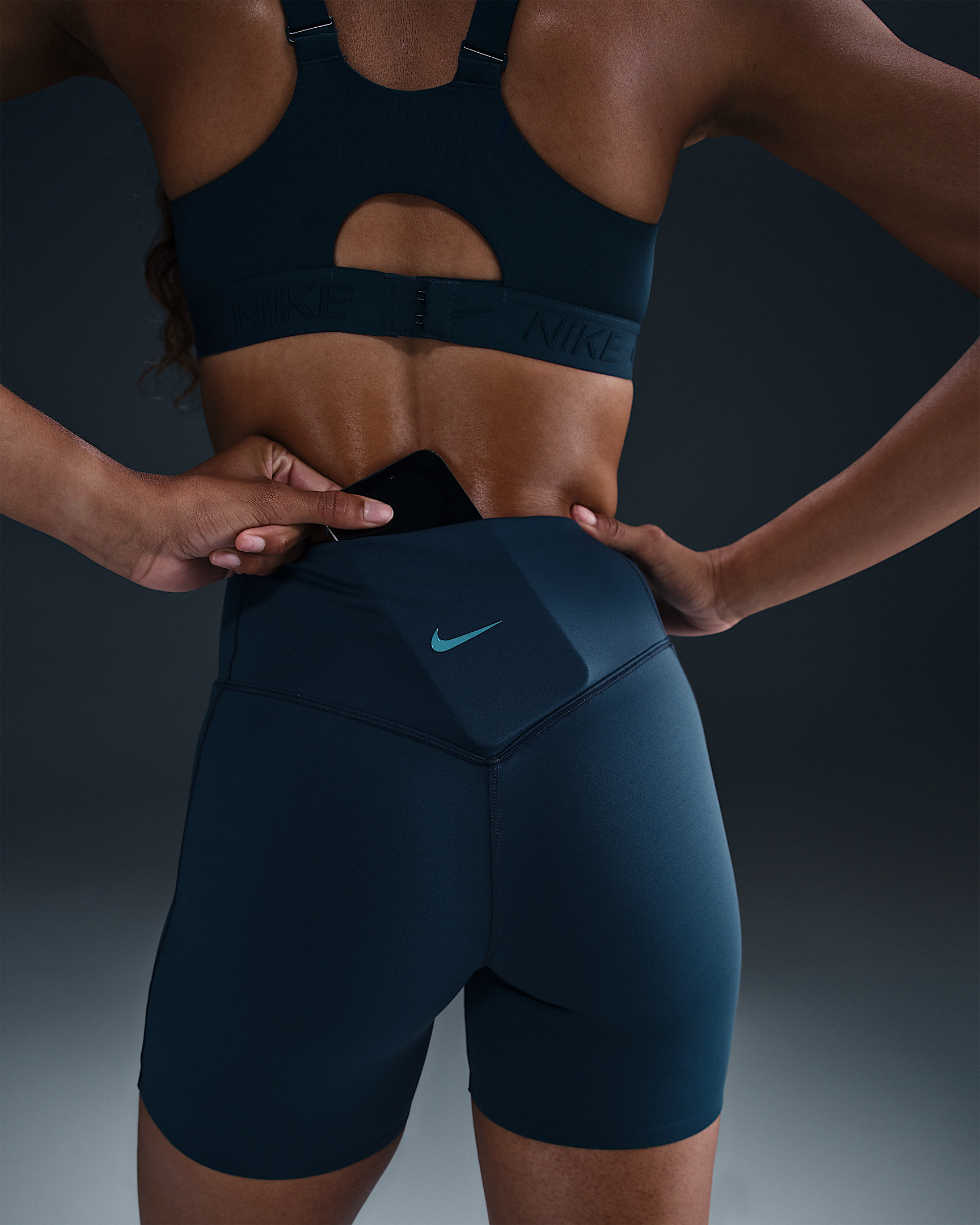 Nike Universa Women's Medium-Support High-Waisted 5" Biker Shorts with Pockets - 6