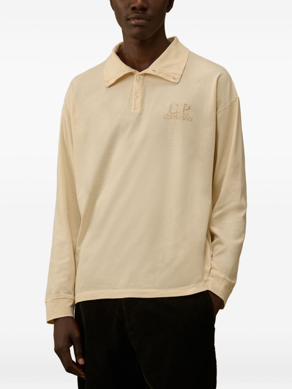 logo-embroidered polo shirt - 3