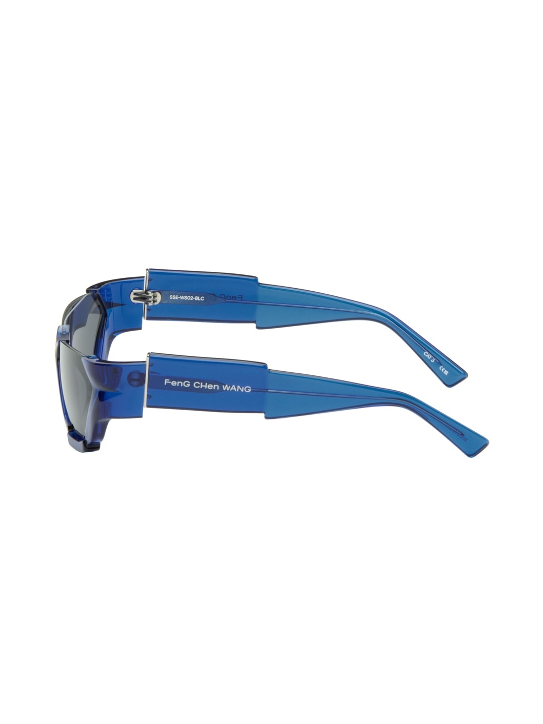 SSENSE Exclusive Blue Deconstructed Sunglasses - 3