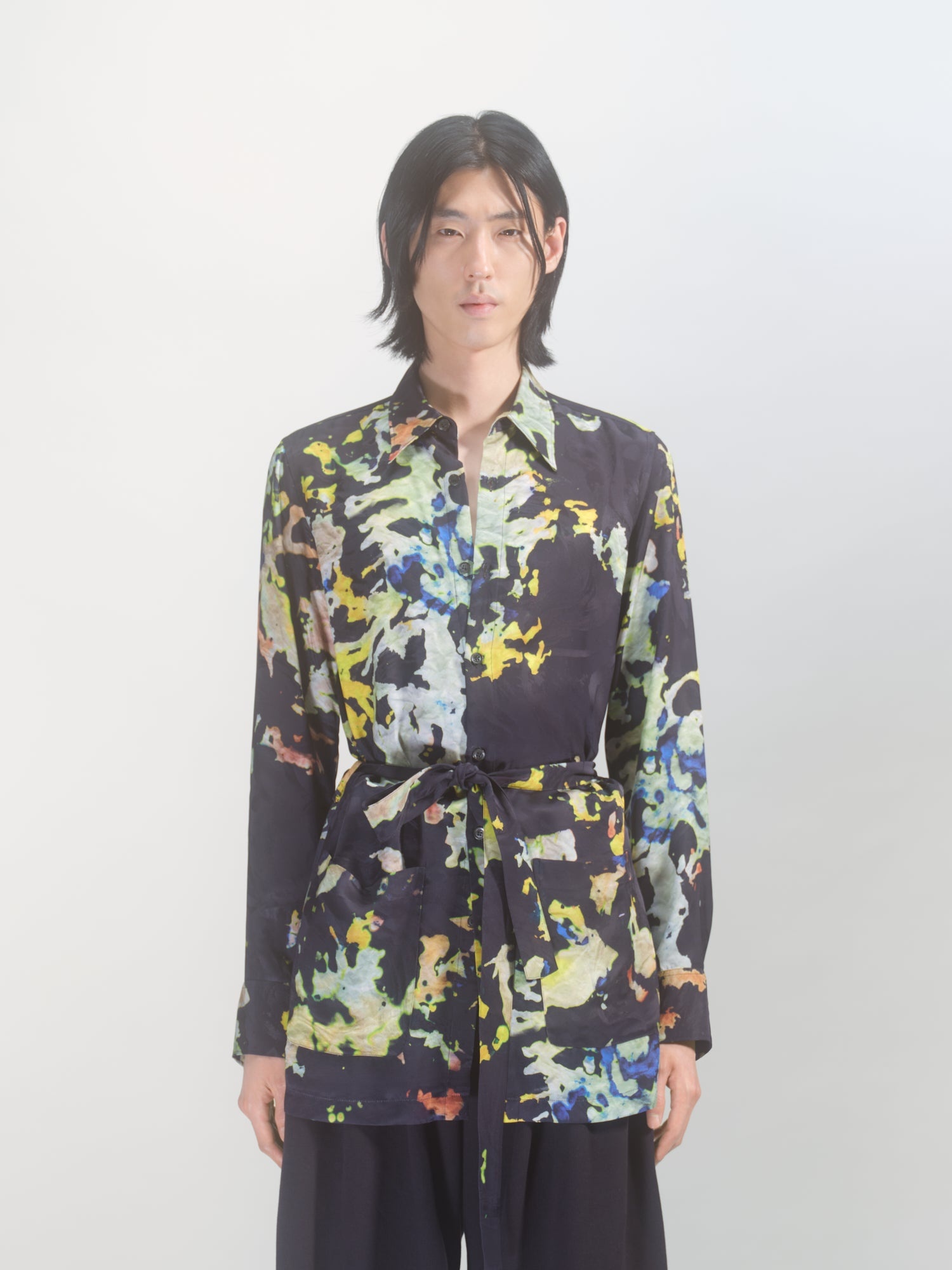 FLORAL PYJAMA SHIRT - 2