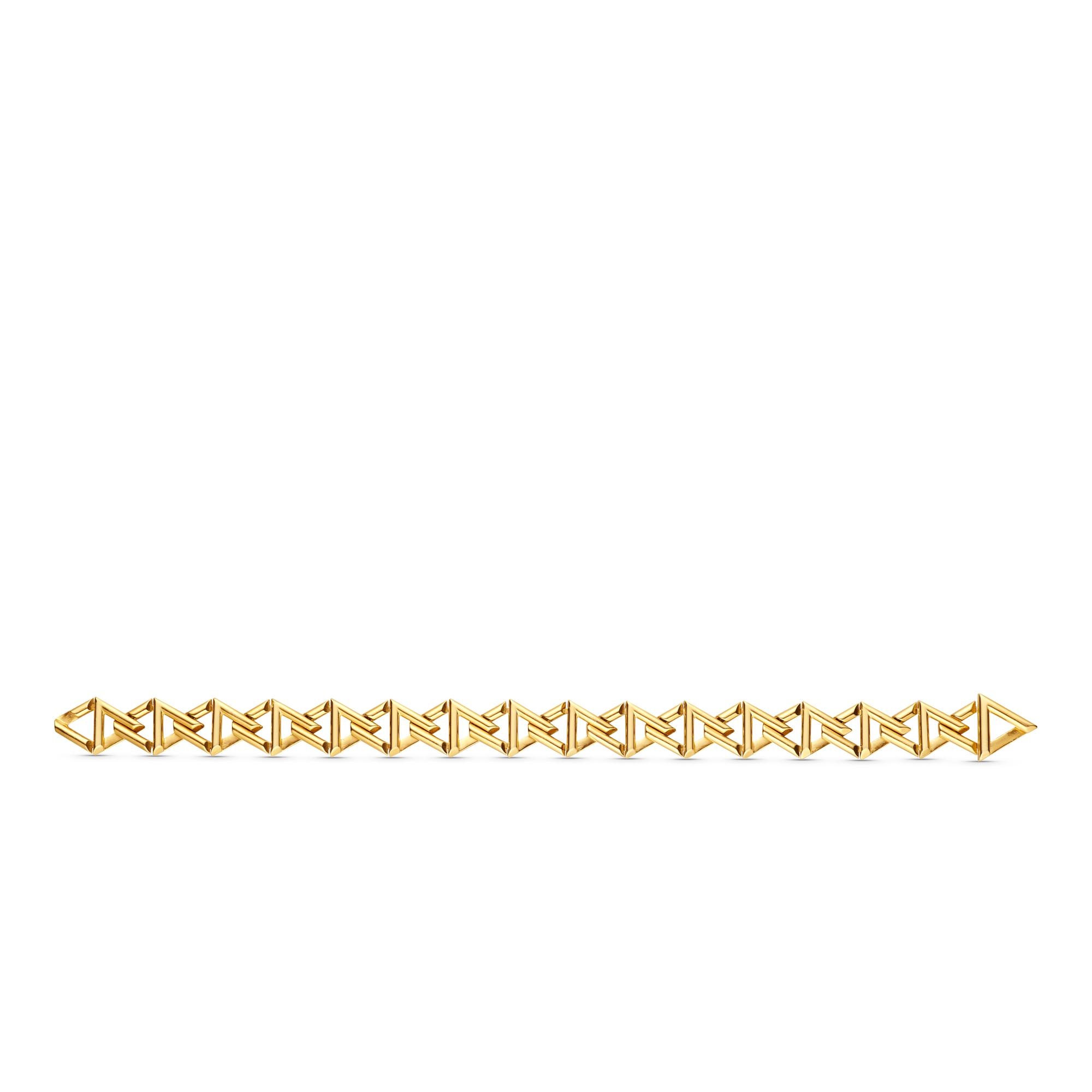 LV Volt Curb Chain Large Bracelet, Yellow Gold - 3