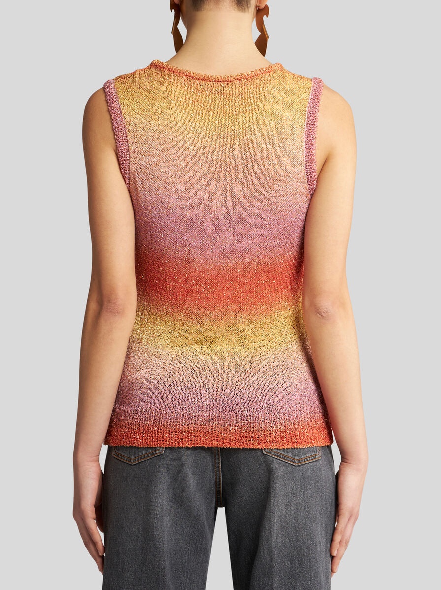 KNIT VEST TOP WITH SEQUINS - 5