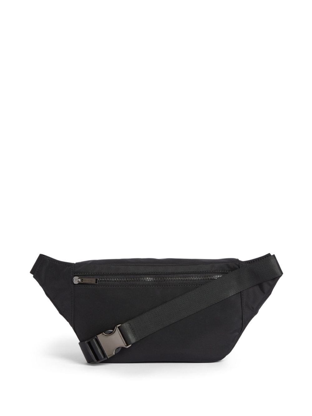 logo-embossed canvas belt bag - 2