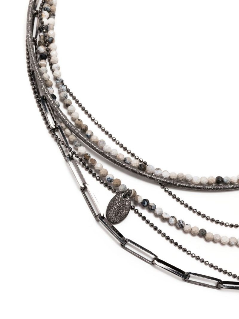 agate multi-strand necklace - 3