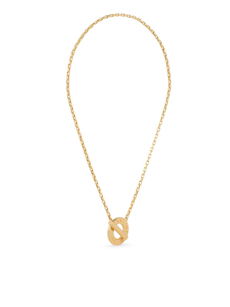 CELINE BRASS DISC NECKLACE WITH GOLD FINISH outlook