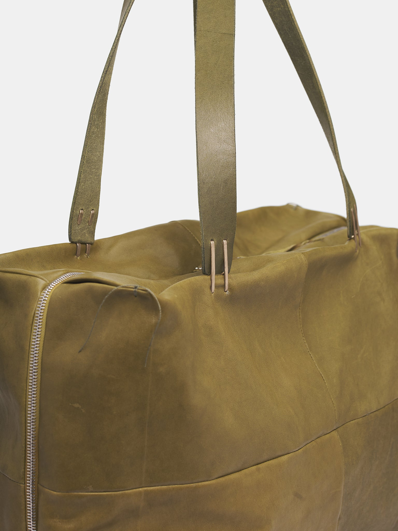 Green Horse Leather Box Bag - 3