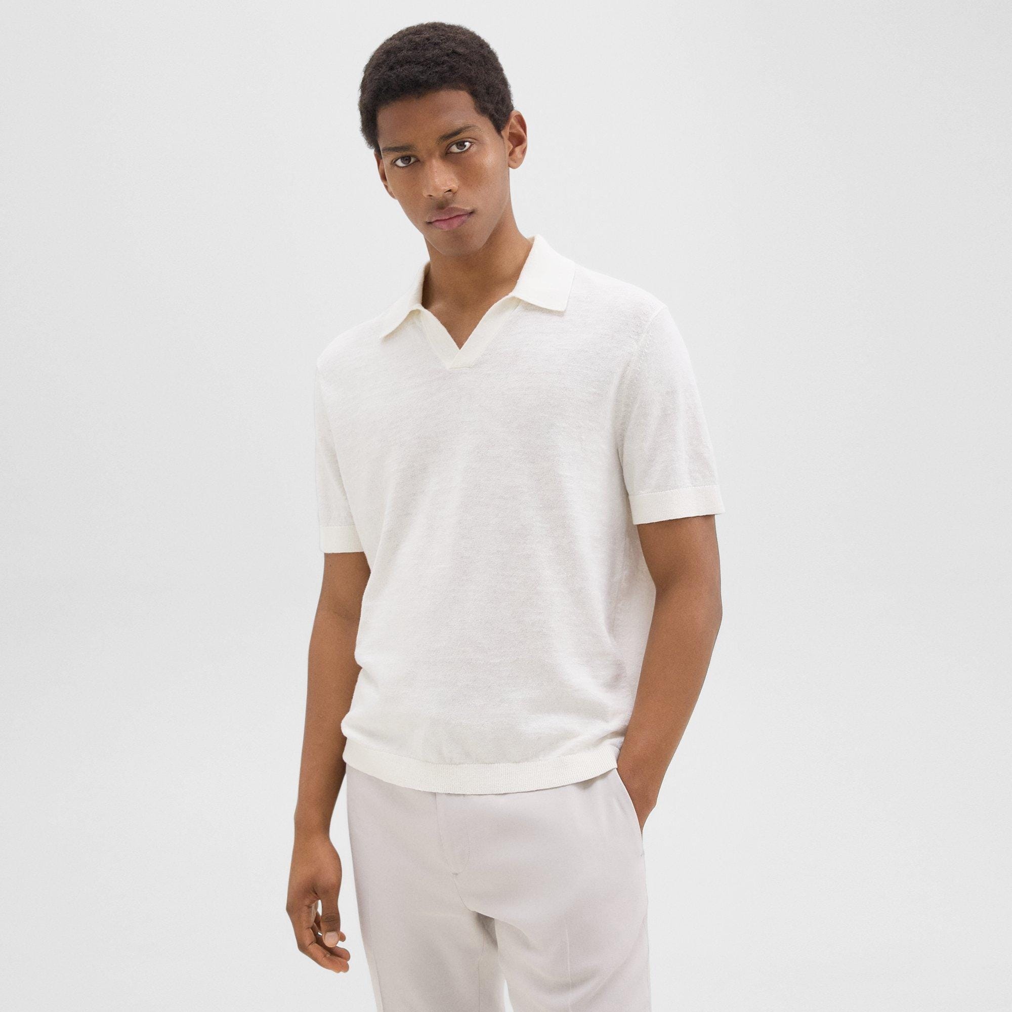 Brenan Polo Shirt in Cotton-Linen - 2