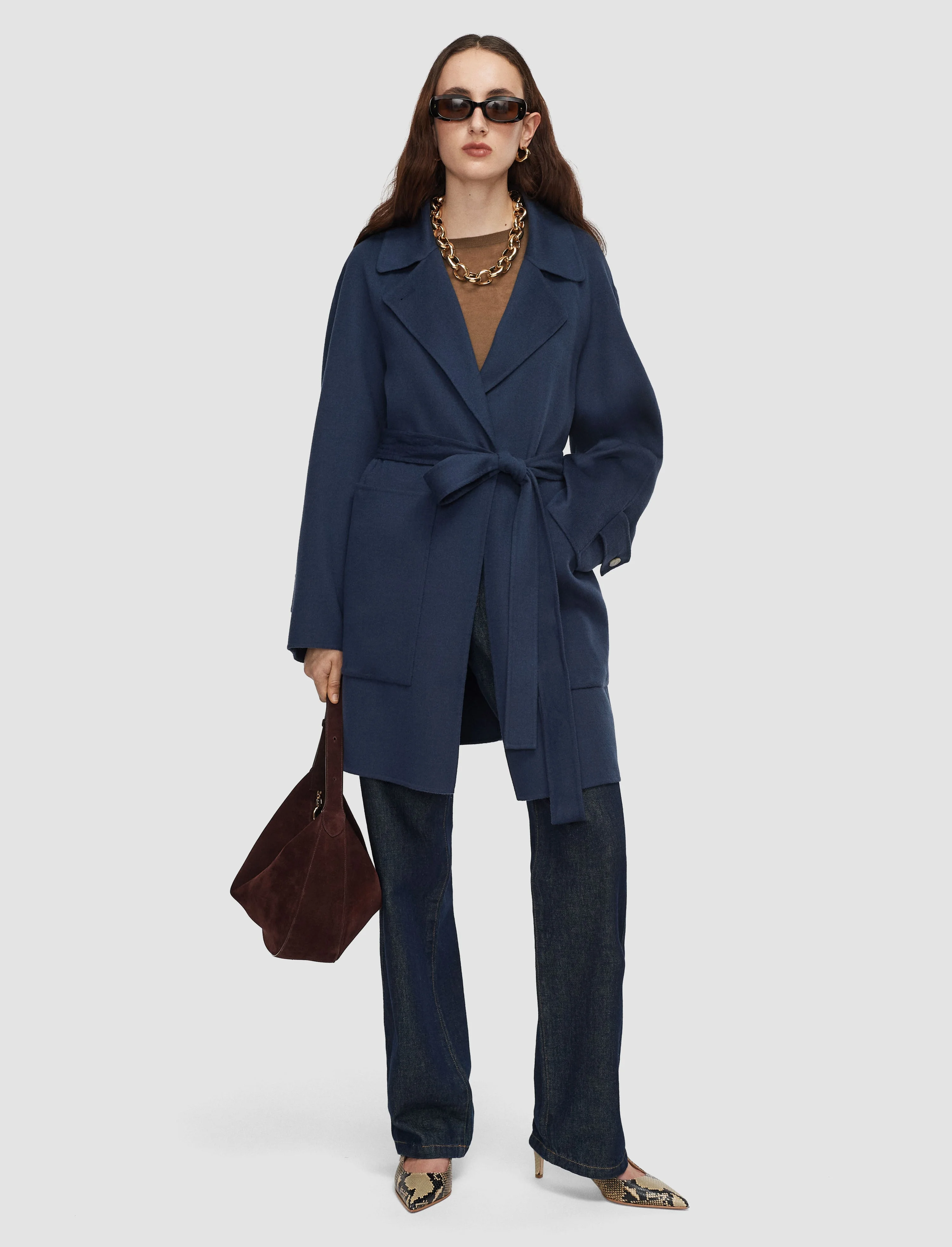 Frankie Light Double Face Wool Coat - 1