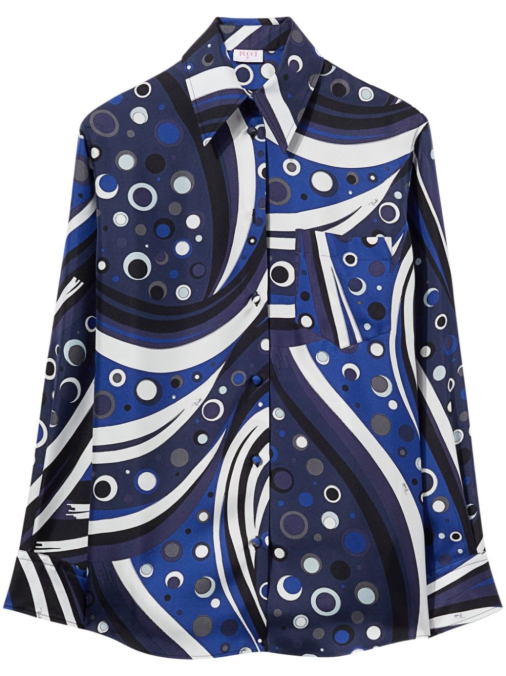 Fontane-print silk shirt - 1