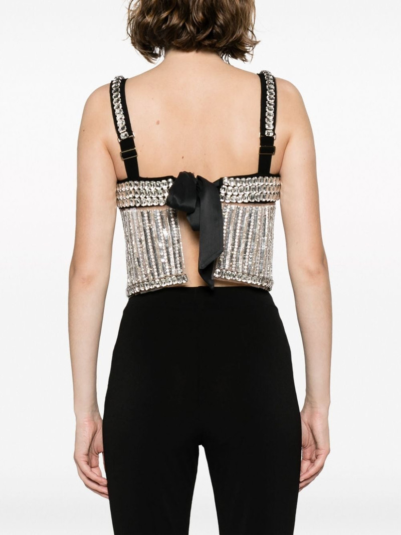 crystal-embellished cropped tank top 4