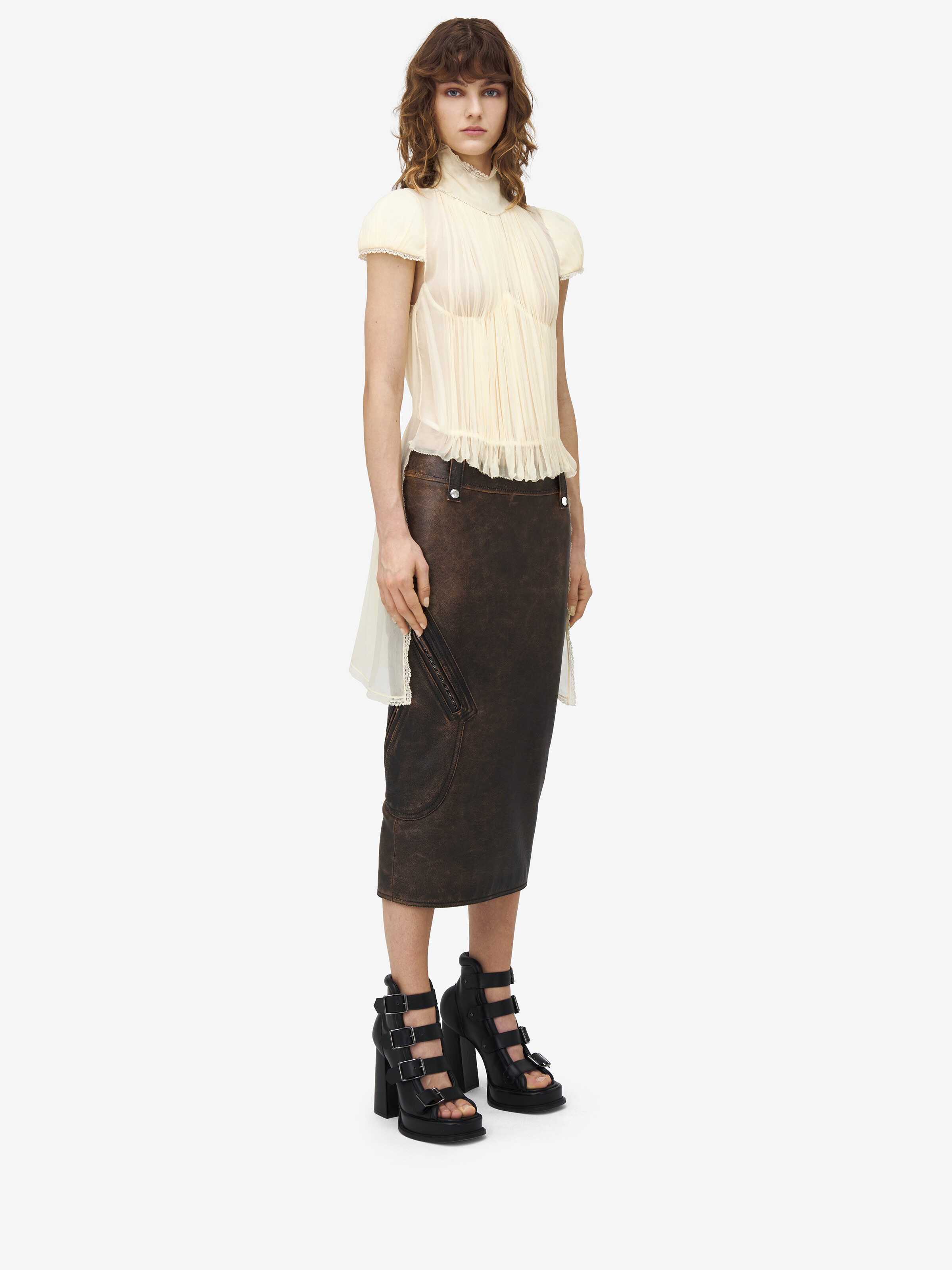Chiffon Pleated Top - 4