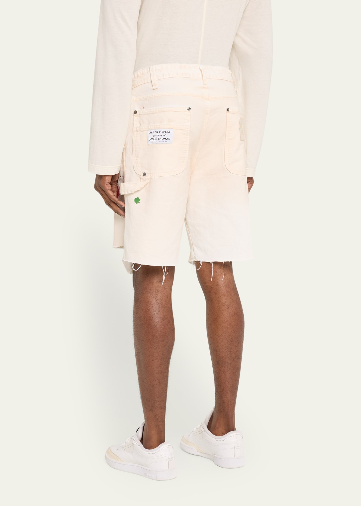 Men's Flea Paint-Splatter Cotton Carpenter Shorts - 3