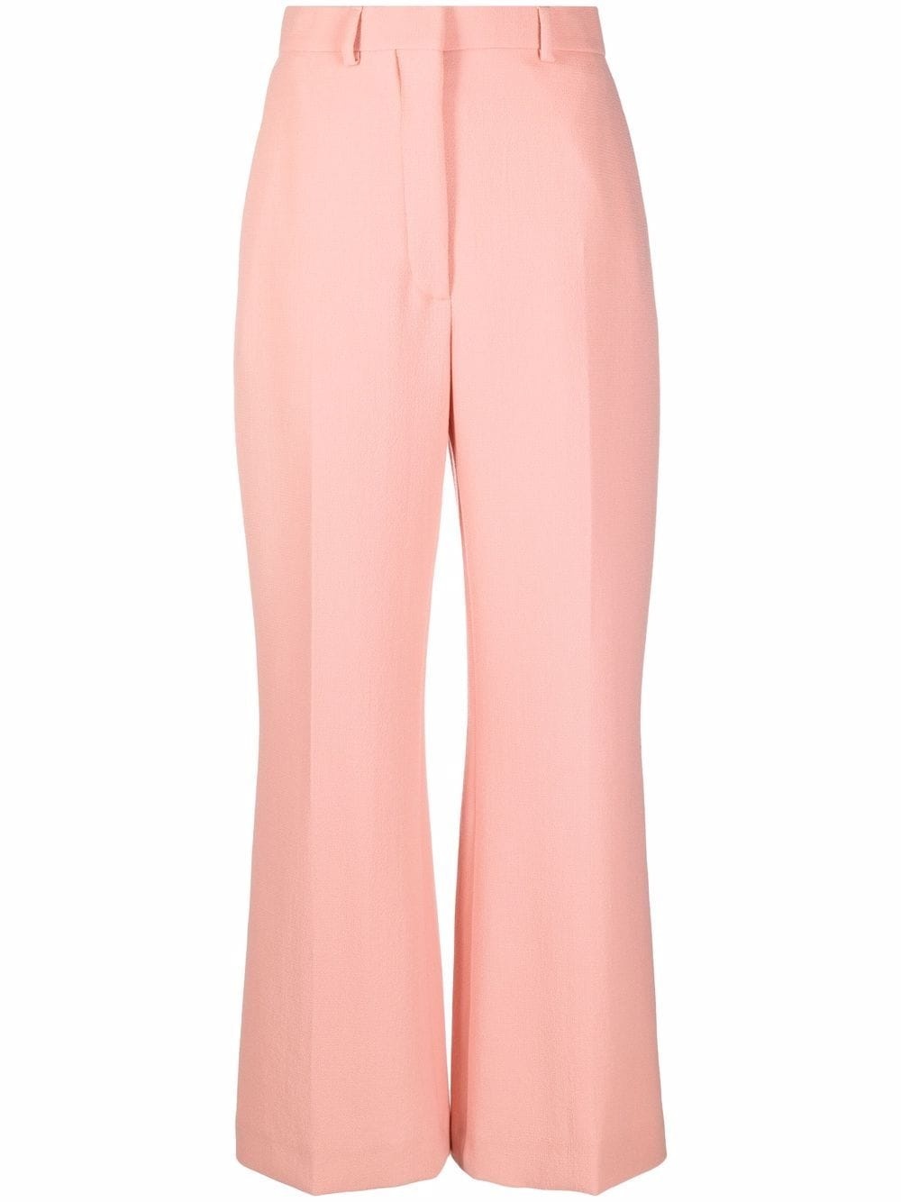 high-waisted merino flared trousers - 1