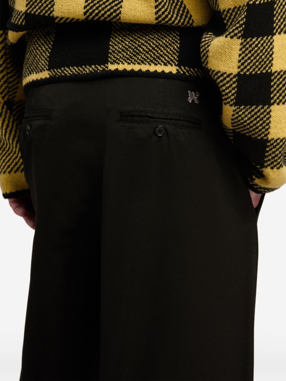 monogram straight-leg trousers - 6