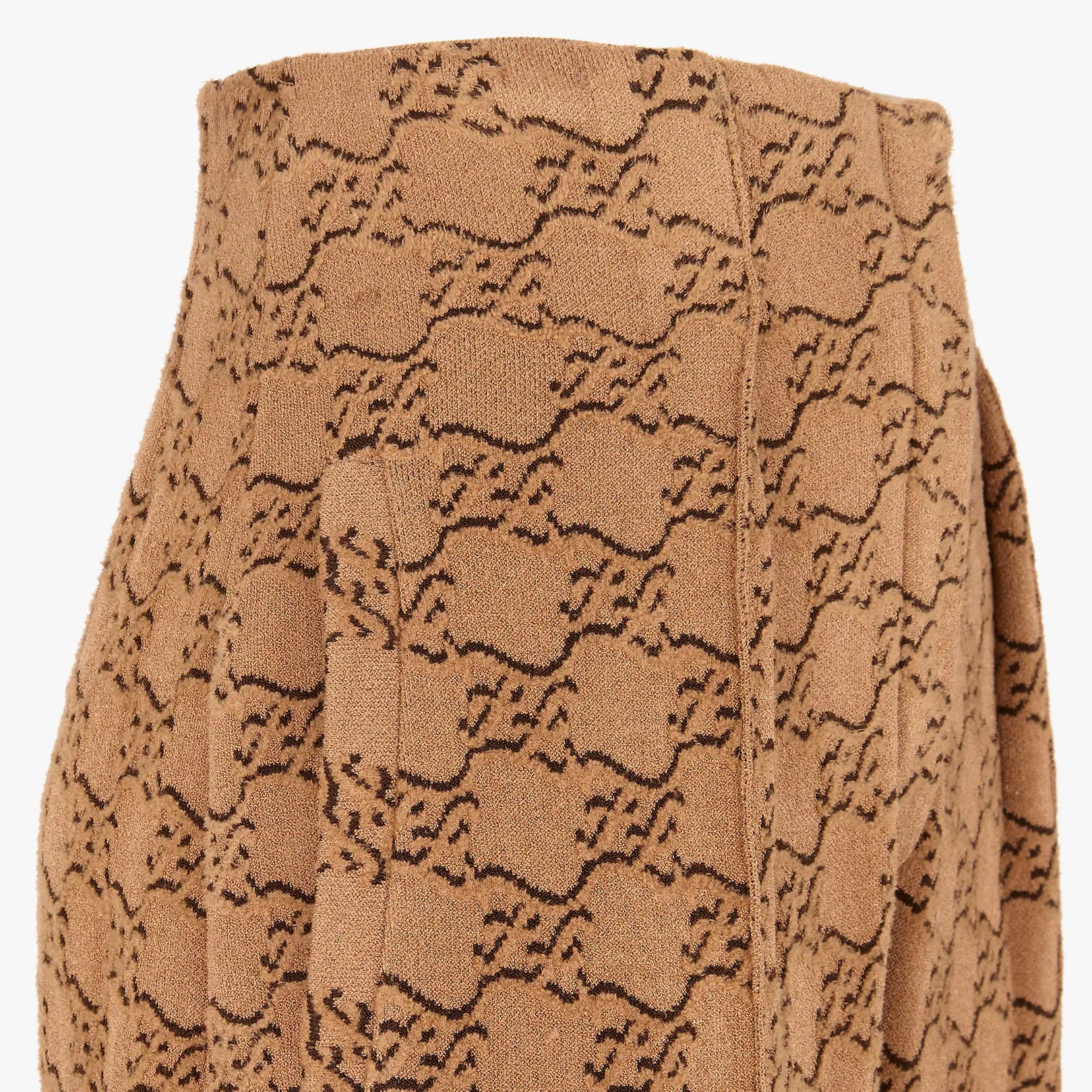 Beige velvet and viscose pants - 3