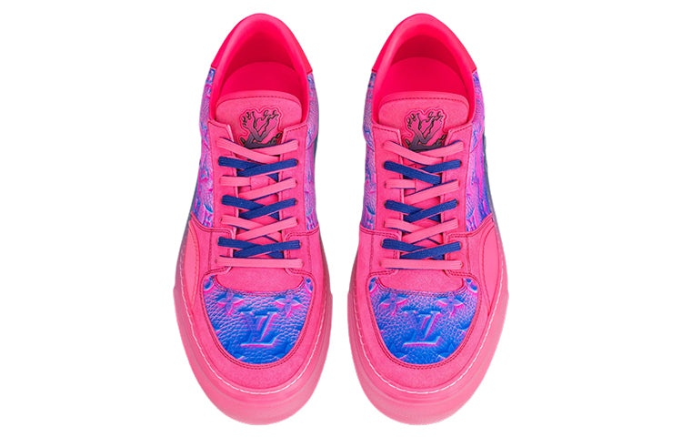 LOUIS VUITTON Ollie Richelieu Sneakers 'Pink' 1A9UY7 - 2