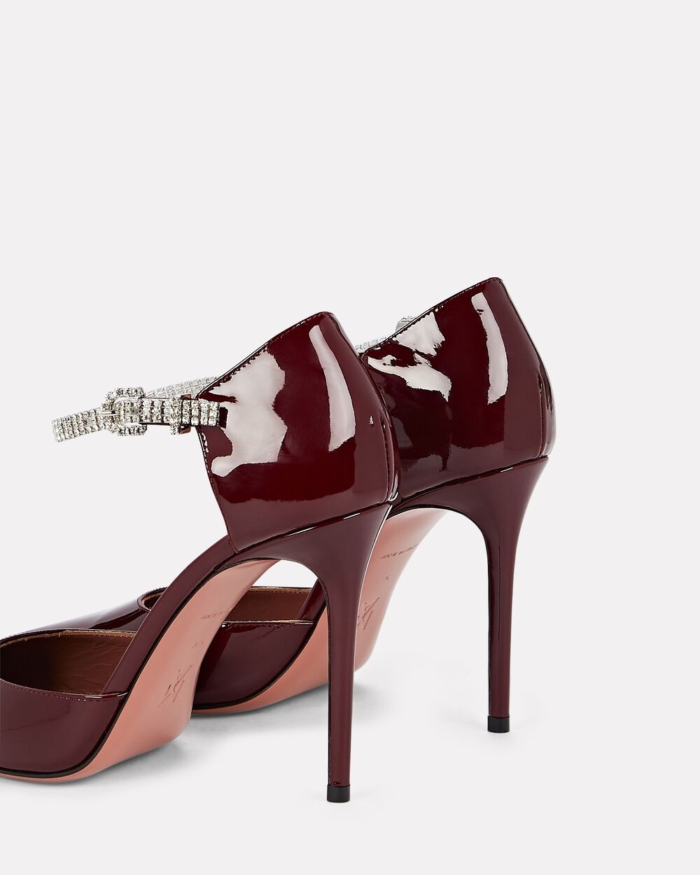 Ursina Crystal-Embellished Patent-Leather Pumps - 3