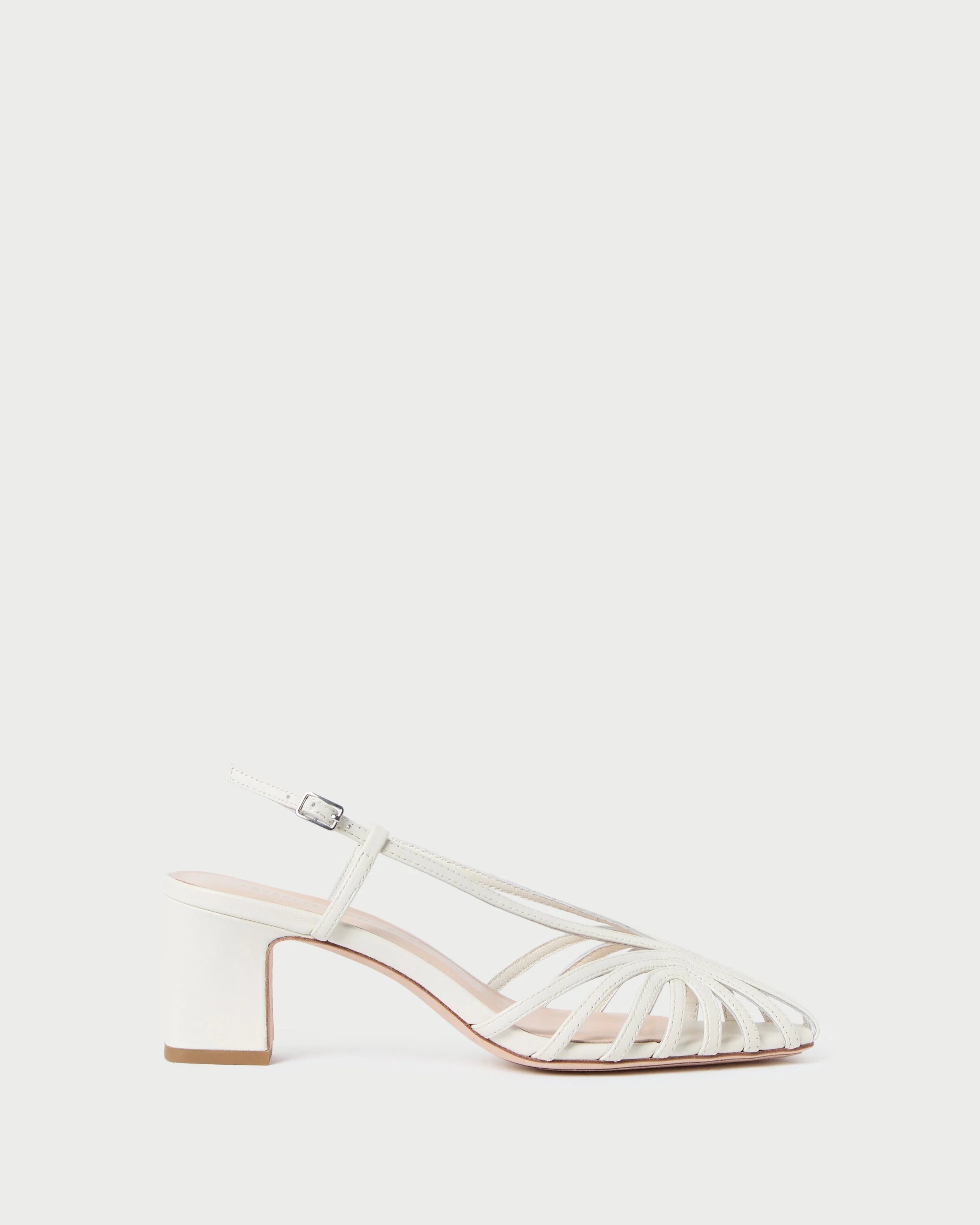Priscilla Cream Heeled Sandal - 1