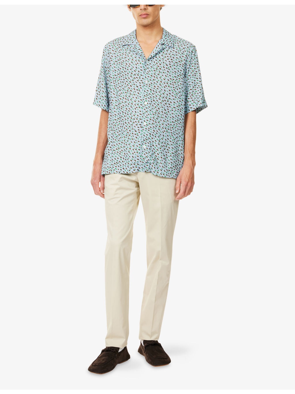 Graphic-Print Regular-Fit Woven Shirt - 2