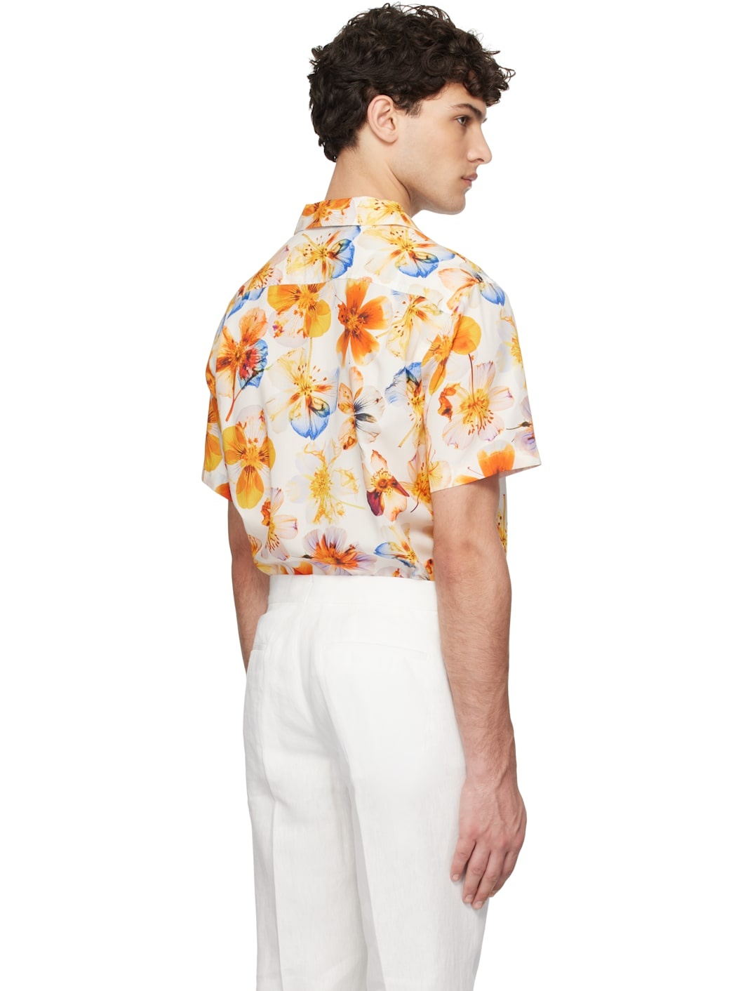 White & Orange Hibbert Shirt - 3