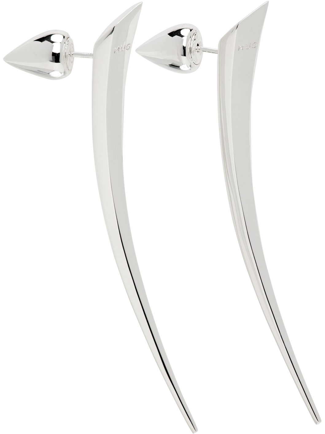 Engraved-Logo Earrings - 2
