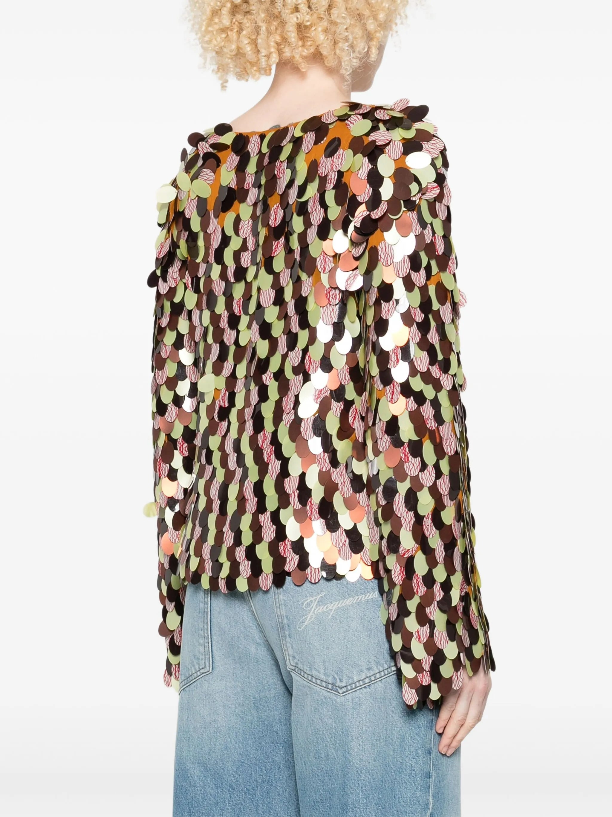 Dries Van Noten Sequin-embellished Round-neck Top - 5