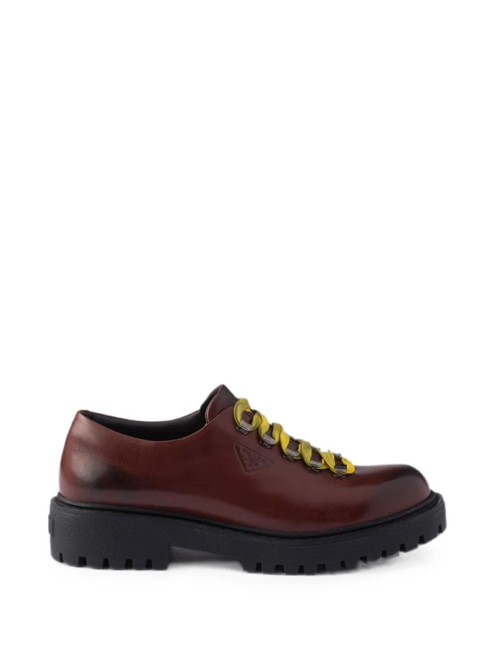 Aged leather sneakers - 1