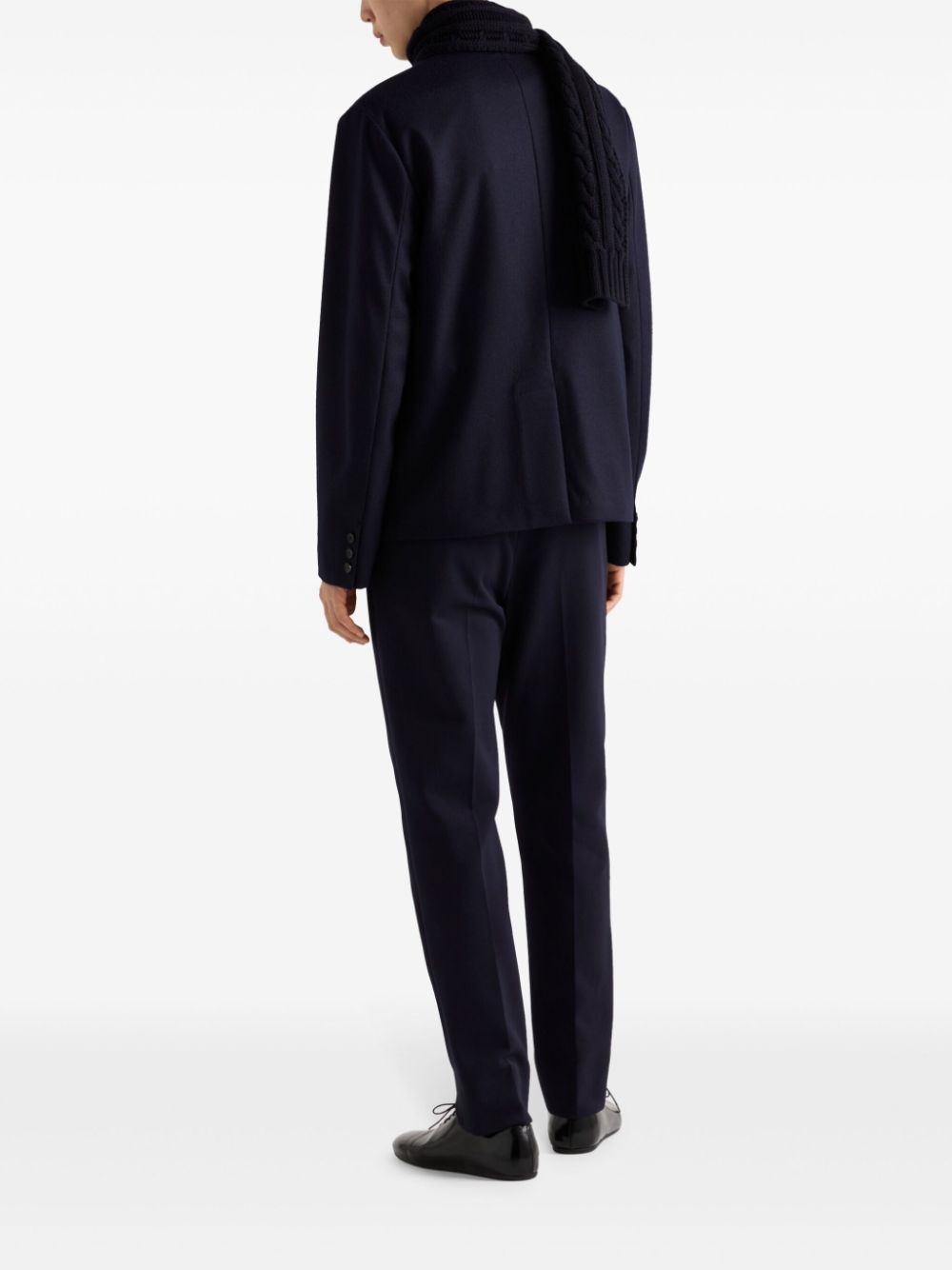 single-breasted wool jacket - 3