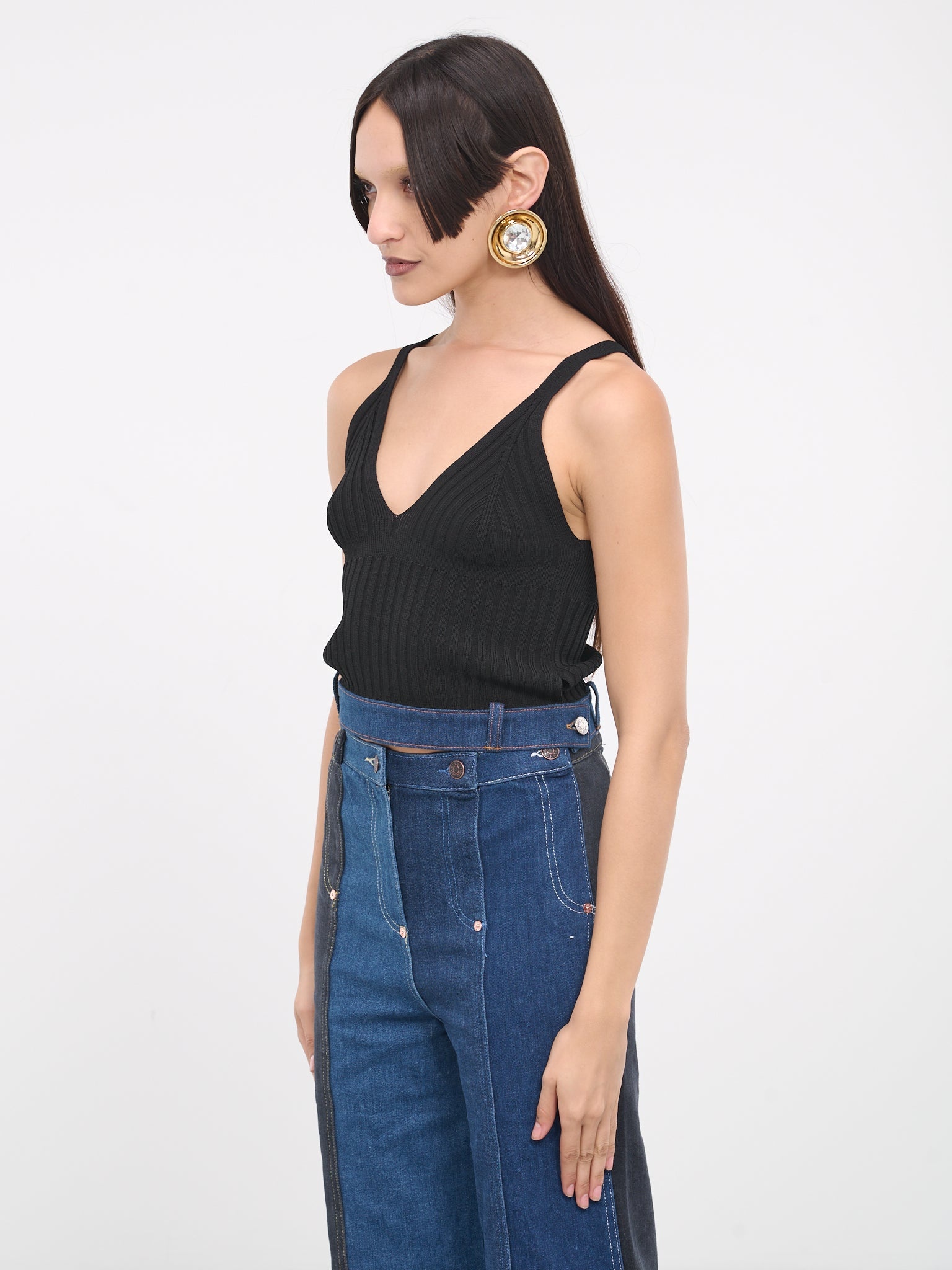 Denim Waistband Top - 2