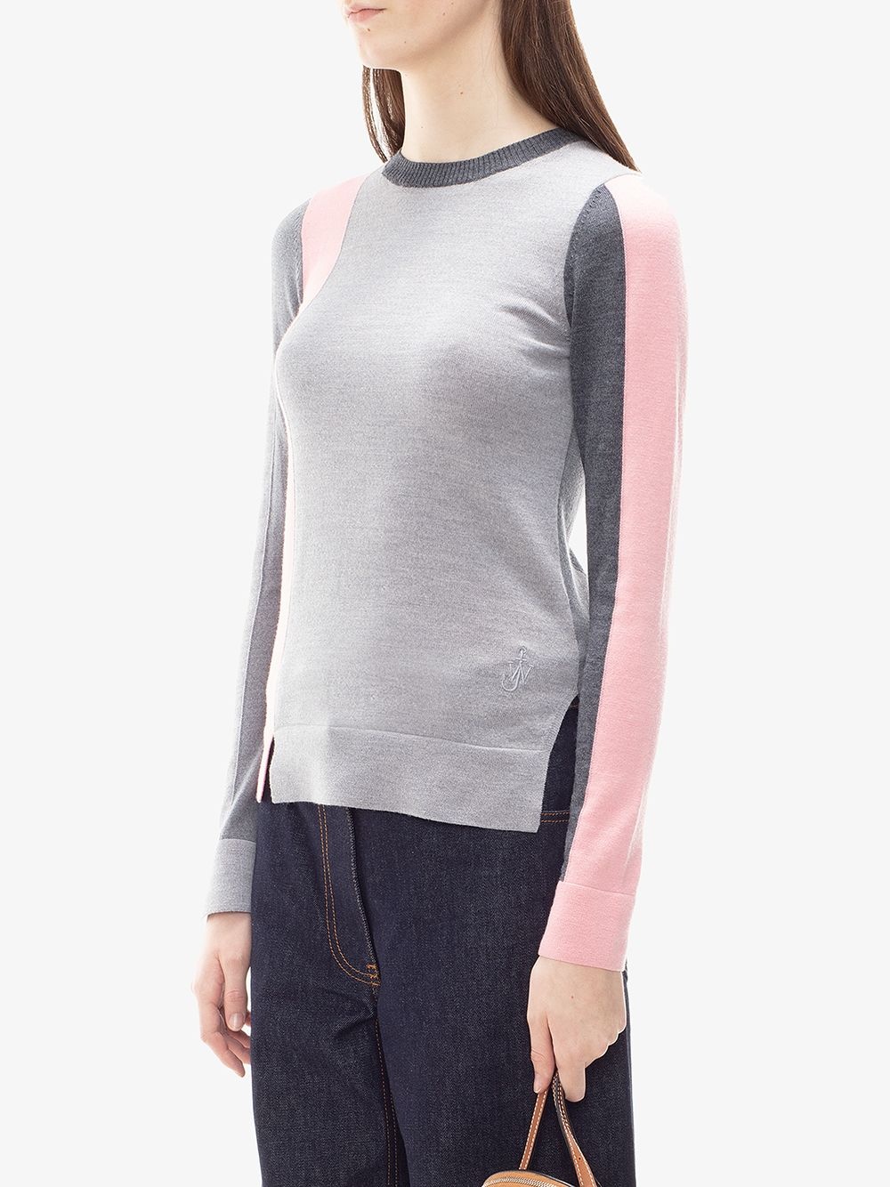 colourblock crewneck jumper - 3