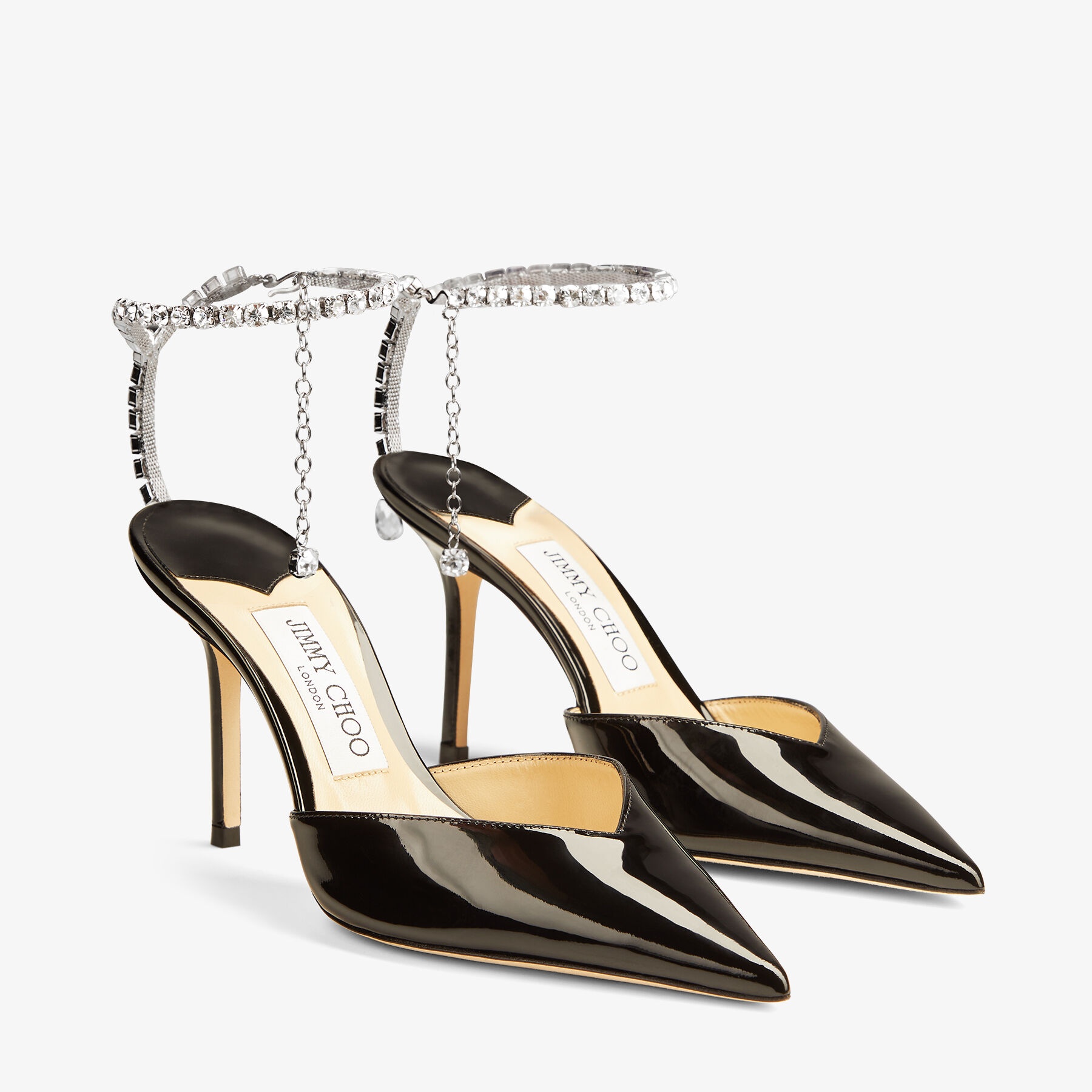 【送料&関税込】Jimmy Choo Patent Leather Saeda Slingback Jimmy Choo Patent Leather Saeda Slingback | italist, ALWAYS