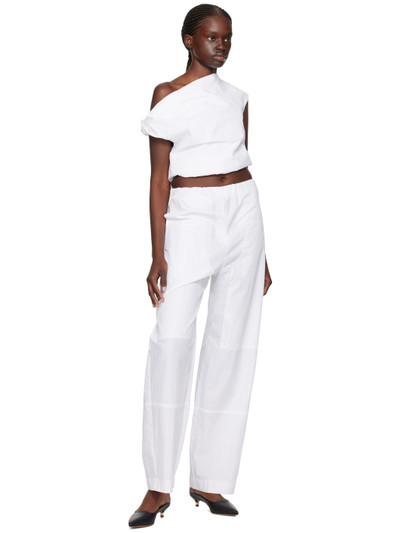 Paris Georgia SSENSE Exclusive White Cocoon Trousers outlook