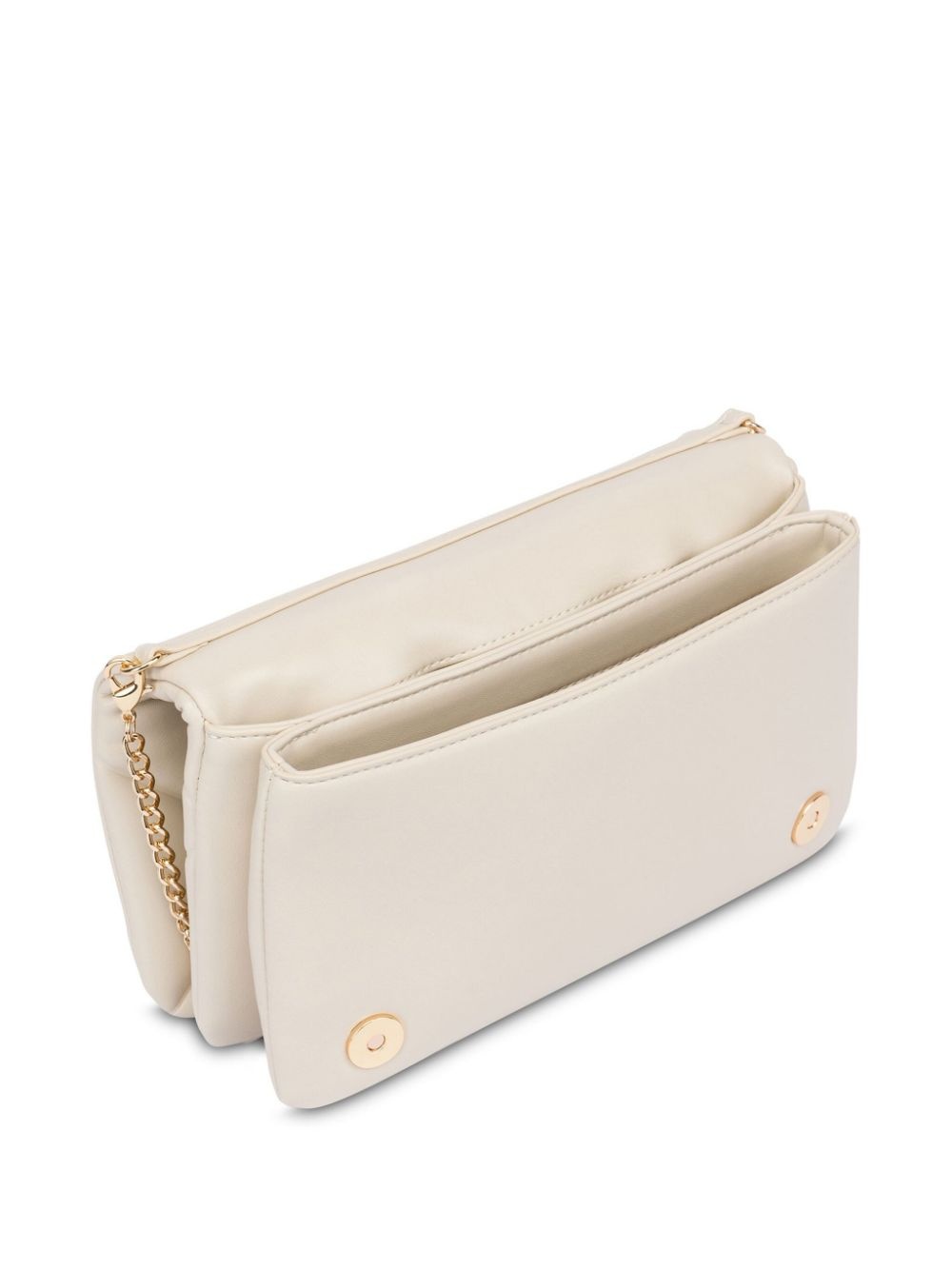 logo-plaque quilted cross body bag - 3