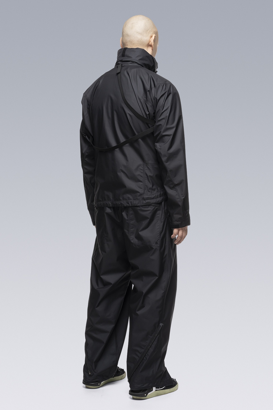 P45-GTPL 2L Gore-Tex Paclite Plus Single Pleat Trouser Black - 7