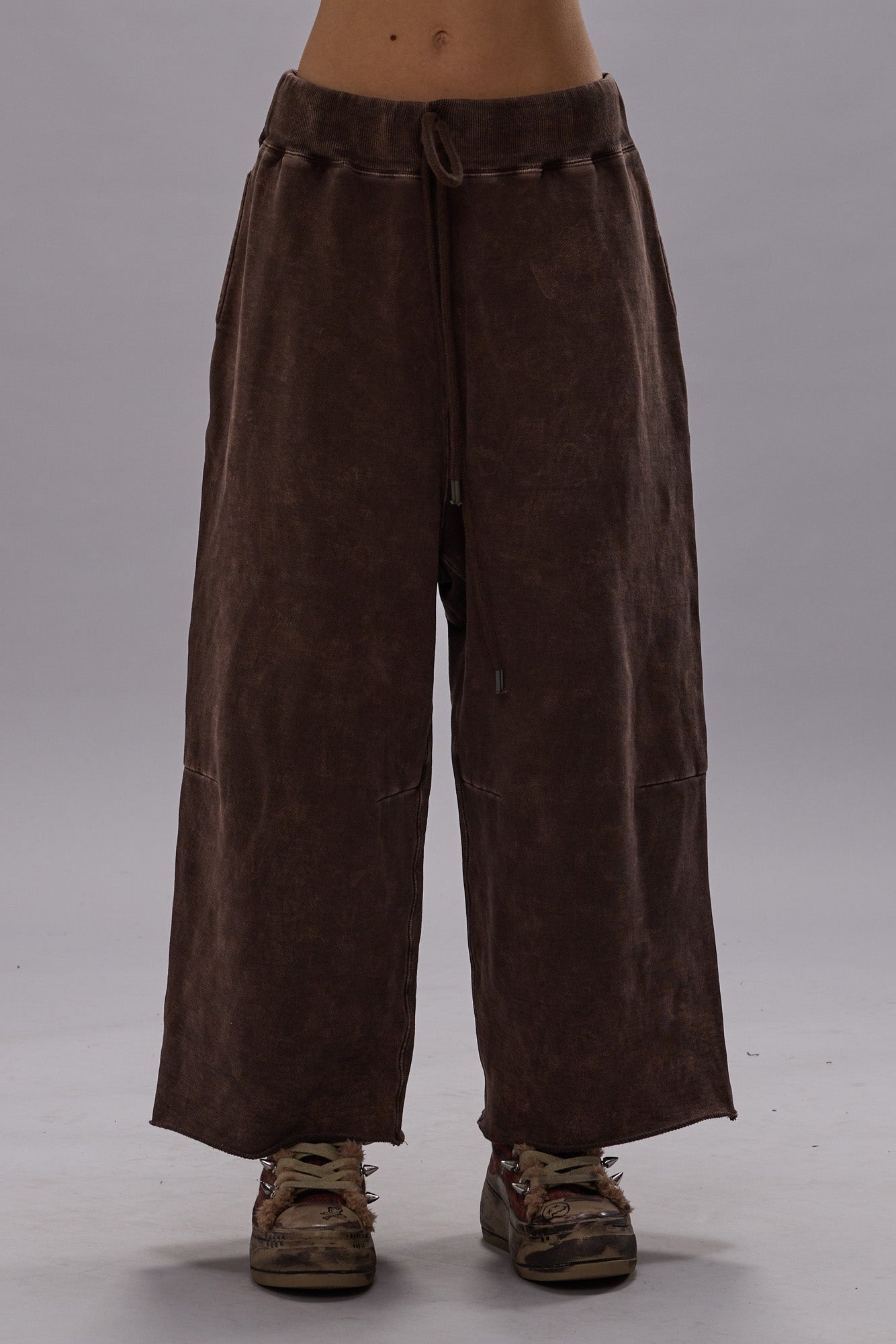 ARTICULATED KNEE SWEATPANT - BROWN - R13 - 5